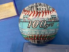 Collectible 1912-2012 BOSTON RED SOX Fenway Park OPENING DAY BASEBALL clear case