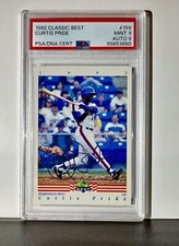 Curtis Pride 1992 Classic Best MLB #159 Baseball Card PSA 9 Auto 9