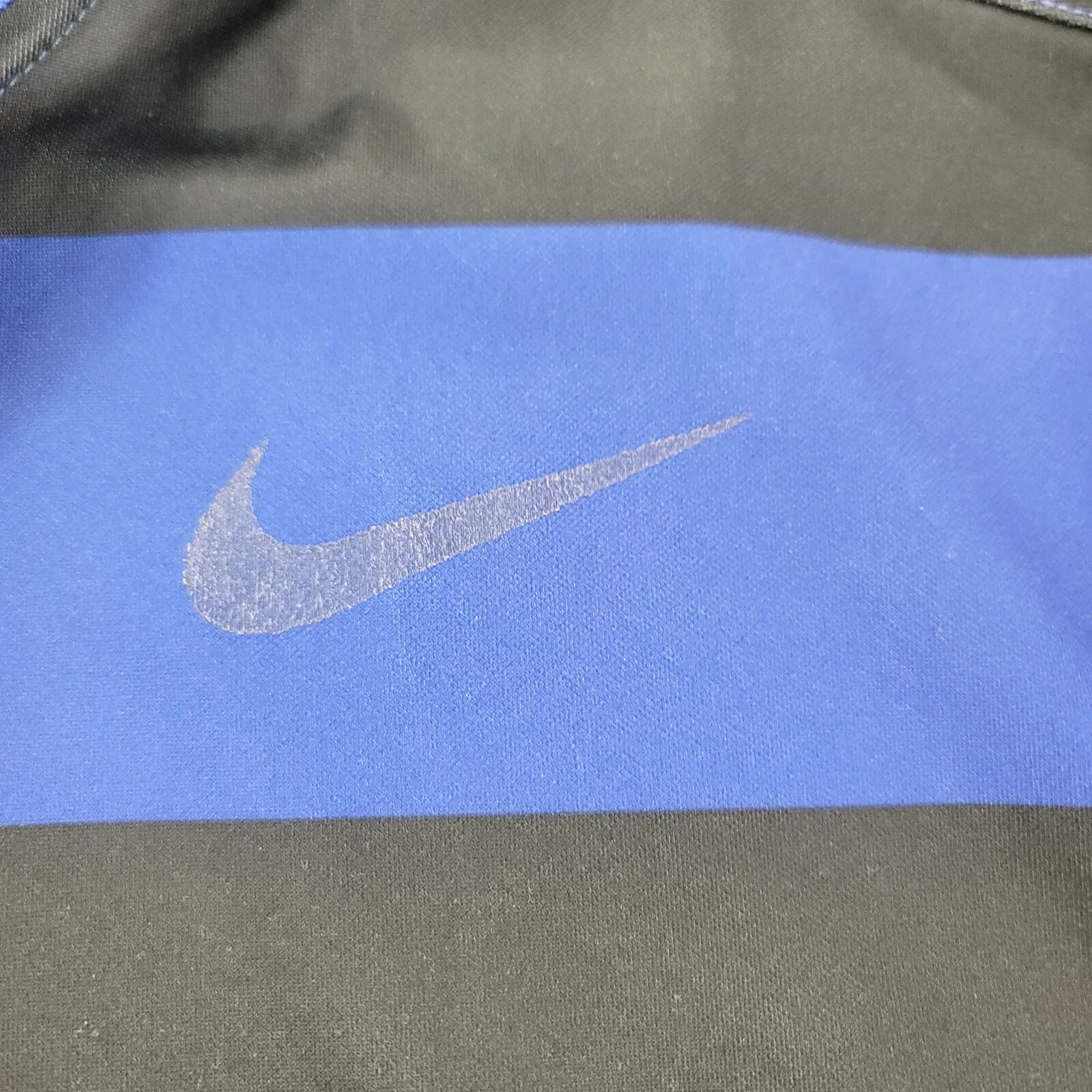 Nike golf Shirt Mens XL Blue Striped Polo Outdoors Casual Swoosh Stardard Fit thumbnail 3