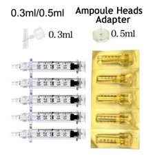 0.3ML/0.5ML 10-100PCS Disposable Ampoule Tubes Empty Nozzle Heads Consumables