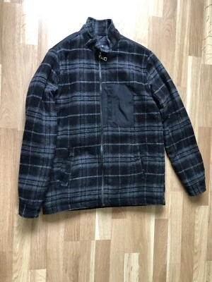 Kinder Herren Winter Mantel Jacke Gr S gesteppt gefüttert karriert - Bild 1 von 2