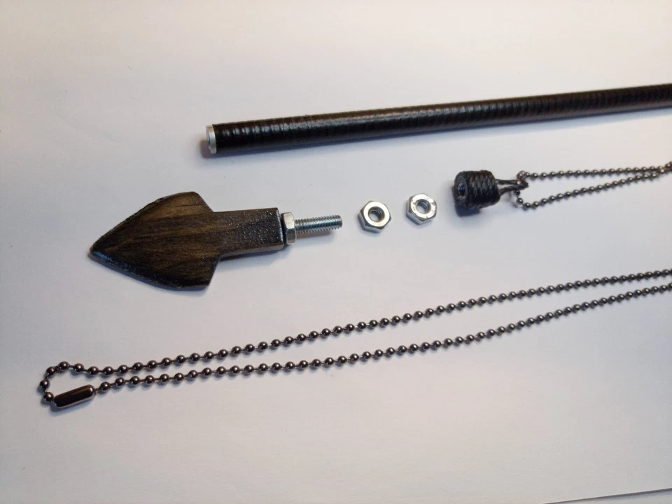 FUNCTIONAL BOW HUNTING ARROW TIP NECKLACE WEARABLE USABLE HUNTING TIP HANDMADE  - Image 2 of 4