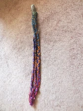 Handmade Dread Locks Fairy Braids Hair Clip Deep Colors One of a Kind