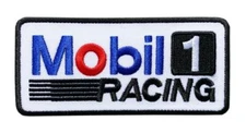 Mobil 1 Motorsport Oil Racing Iron on Sew on Patch Patch (4.0 inch)