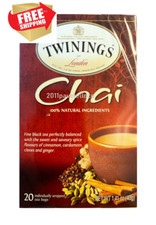 NEW Twinings of LONDON Chai Fine Black TEA 20 TEABAGS exp / 2026