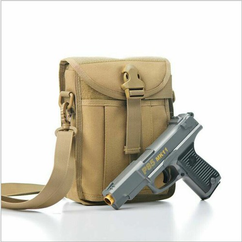 Tactical Military Shoulder Bag Outdoor Hiking Messenger Backpack Phone Pocket - Picture 4 of 10