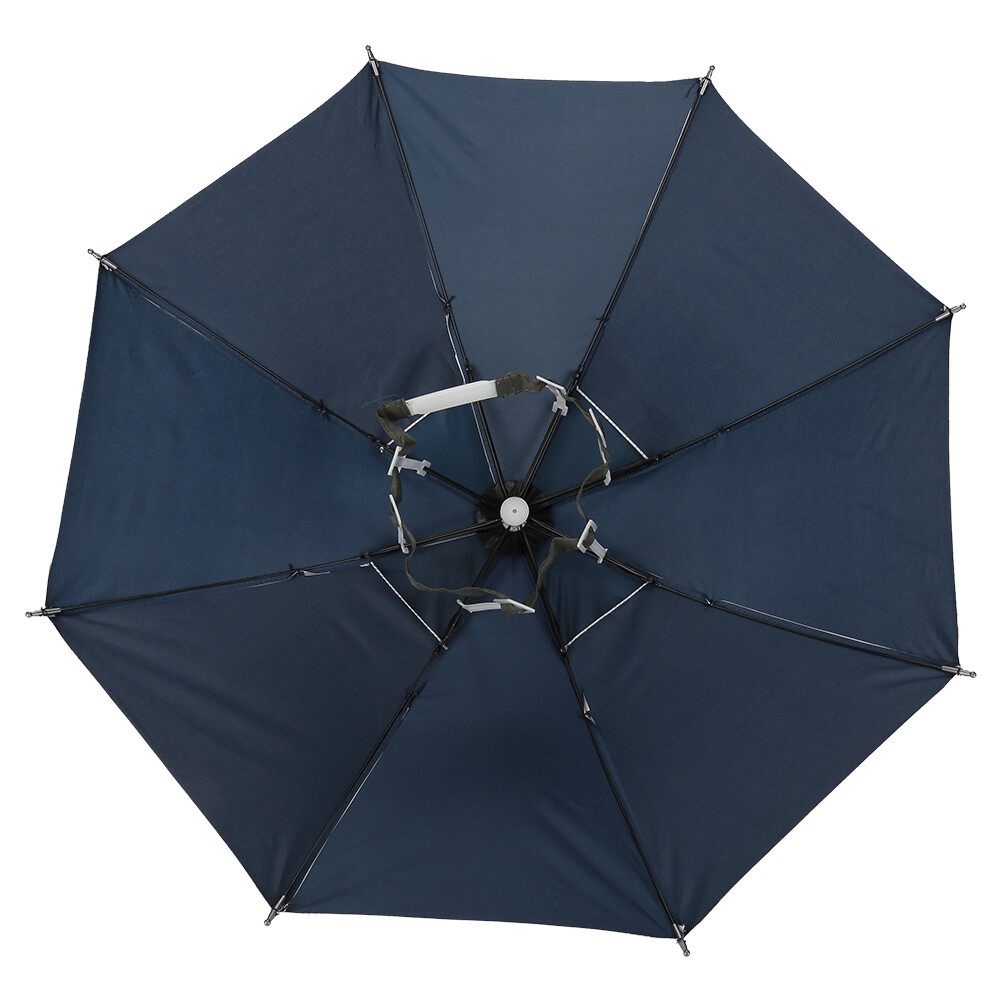 Chapeau Parasol Mains Libres Rankomu – 65 Cm, Anti-UV 95%, Pliable – Pour Pêche, Jardin, Rando