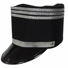Black Marching Band Hat For Adult by Dress Up America