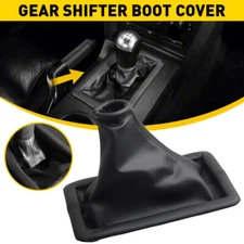 with 5 Speed Manual Shifter Shift Boot Cover Leather for 2005-2009 Ford Mustang
