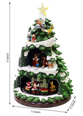 Disney Christmas Fantasy 1997 置物 Disney Animated Christmas Tree With 8 Songs And Lights Holiday