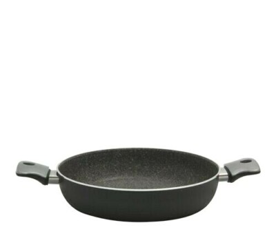  Antihaft Pfanne 2 Griffe 24 cm Matera Granitium Made Italy Ballarini 80574