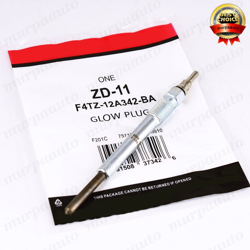 8 PCS ZD-11 F4TZ-12A342-BA Glow Plugs fits Motorcraft diesel F250 E350 7.3L V8 - Image 2 of 4