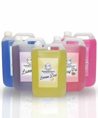 Dog Pet Disinfectant Antibacterial Santise Deodorise PROFESSOR POOCH ® 5000ml 5L