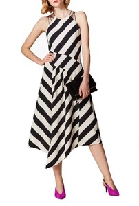 karen millen asymmetric striped dress