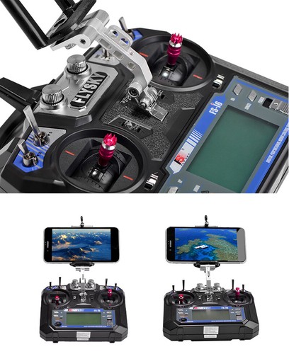 Marco de soporte de teléfono de control remoto para transmisor Flysky FS-i6 I6S i6X - Imagen 3 de 12