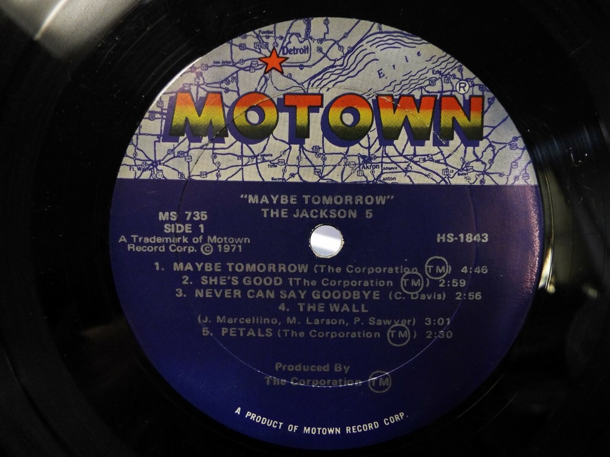 THE JACKSON 5 MICHAEL JACKSON MAYBE TOMORROW 1971 LP VINYL ALBUM