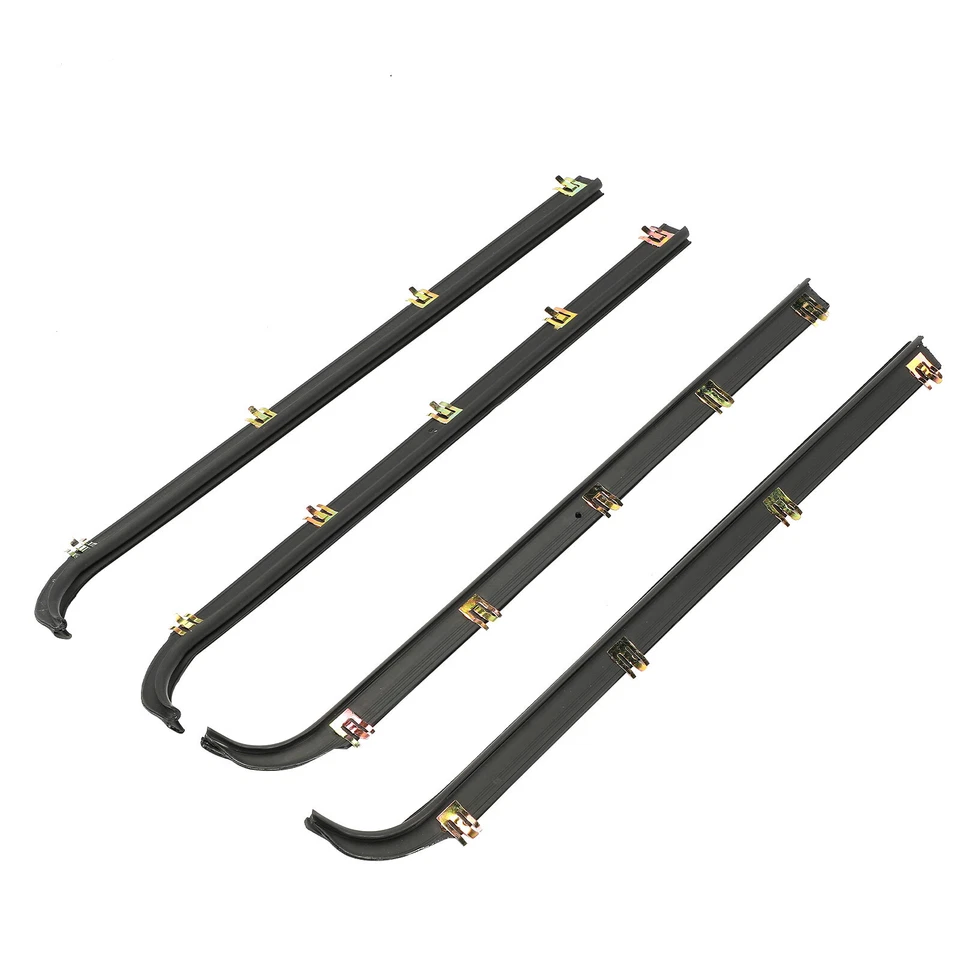 6x Window Sweep & Run Channel Weatherstrip Kit for Ford Bronco F-150 Front L & R - Imagem 4 de 4