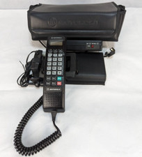 Motorola Bag Phone SCN2801AA Vintage 1990s Car Cell Phone with Case Collectible