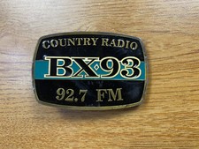 BX93 Country Radio 92.7 FM Belt Buckle