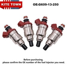 Oem Mazda X4 Fuel Injectors For 1990-94 Mazda Mpv B2600 2.6l I4 G609-13-250 Oem Mazda X4 Fuel Injectors For 1990-94 Mazda Mpv B2600 2.6l I4 G609-13-250