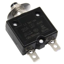ZOOKOTO 125-250V AC 50V DC Push Button L1 Series Manual Reset Thermal Circuit...