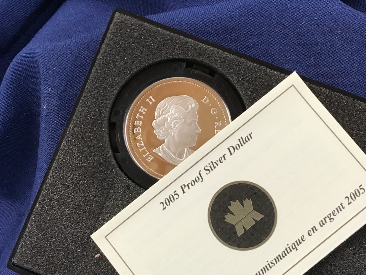 2005 Canada 150th 40th Anniversary of National Flag Proof Silver