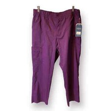Cherokee Workwear Revolution Tech WW250AB Men's Scrub Pants Eggplant Sz. L NWT