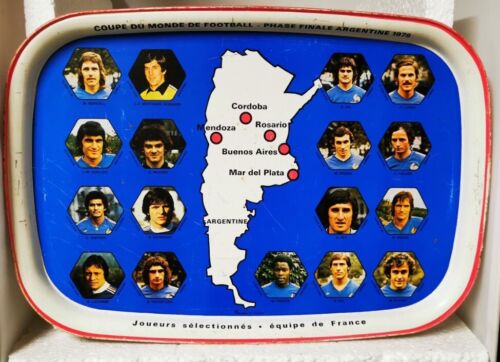 Kitchen tray players Team De France World Cup ARGENTINE 78 Massilly - Picture 1 of 4
