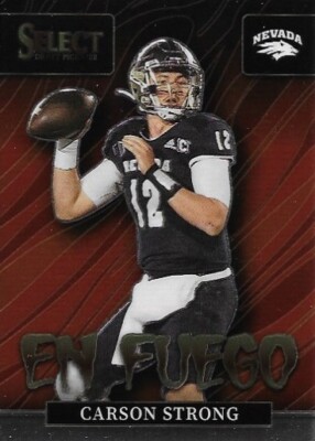 Carson Strong (RC) - 2022 Panini Select Draft Picks - En Fuego #EN-CS NFL Card