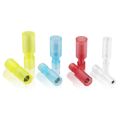 Rundstecker Set 10 Stück - Isolierte Kabelschuhe 1,5-2,5 Mm² Blau