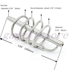Stainless Steel Urethra Dilator Sound Plug Stretching Male Chastity Device