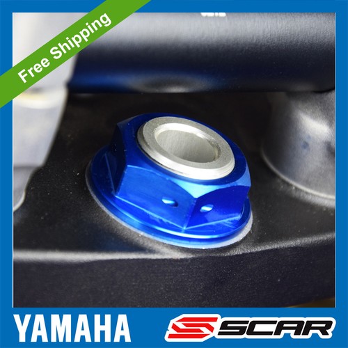 STEERING STEM NUT YAMAHA YZ 125 250 YZF 250 400 426 450 WRF BLUE SCAR eBay
