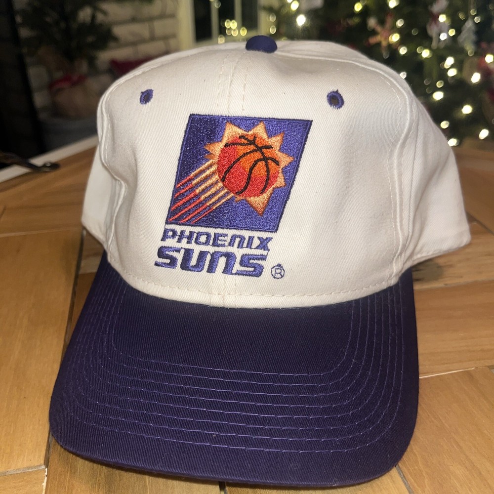 Vintage Phoenix Suns Hat Cap Mens White Purple Snapback Youngan Basketball NBA