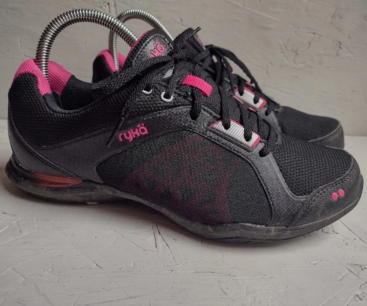 Ryka Exertion Women s 7 Running Training Shoes Black Pink