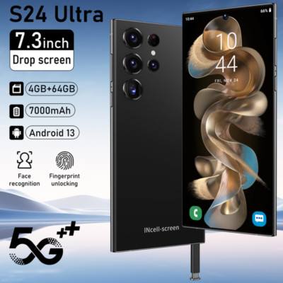 New S24 Ultra 5G Smartphone 7.3'' Factory Unlocked Android Cellphones Dual SIM