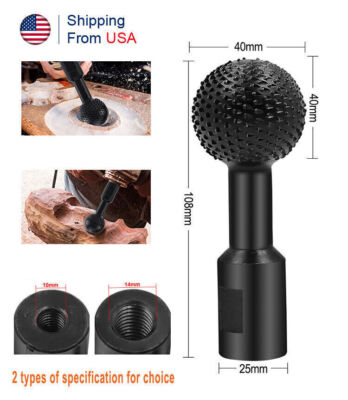 Angle Grinder Spherical Grinding Head   Chisel File Woodworking Polished Tool #E