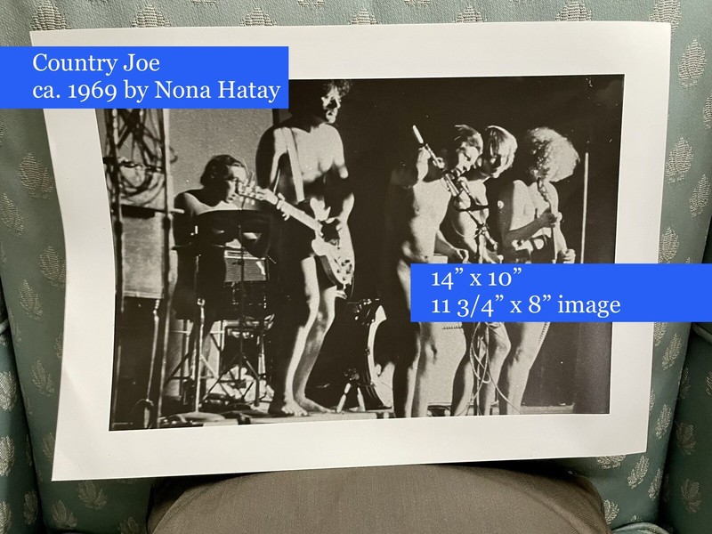 N*ked Country Joe and The Fish Playing On Stage Photo Print 1969 By N. Hatay