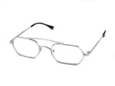 X-LAB Eyeglasses mod. HONSU frame  silver Frame Silver Hexagonal Man Woman