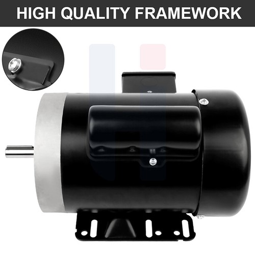 1HP Electric Motor General Purpose Motor 3450RPM 115/230V 5/8"Shaft 1 Phase 56C - Picture 7 of 12
