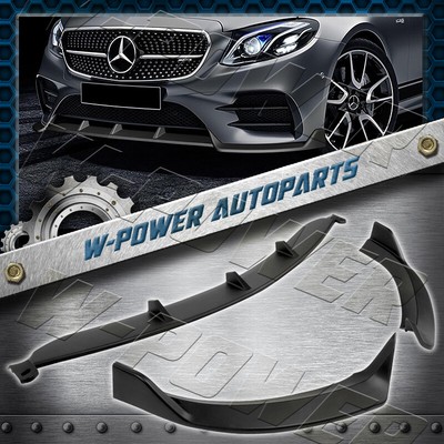 Matt Black For 2017-2020 Mercedes W213 E-Class Front Bumper Body Spoiler Lip