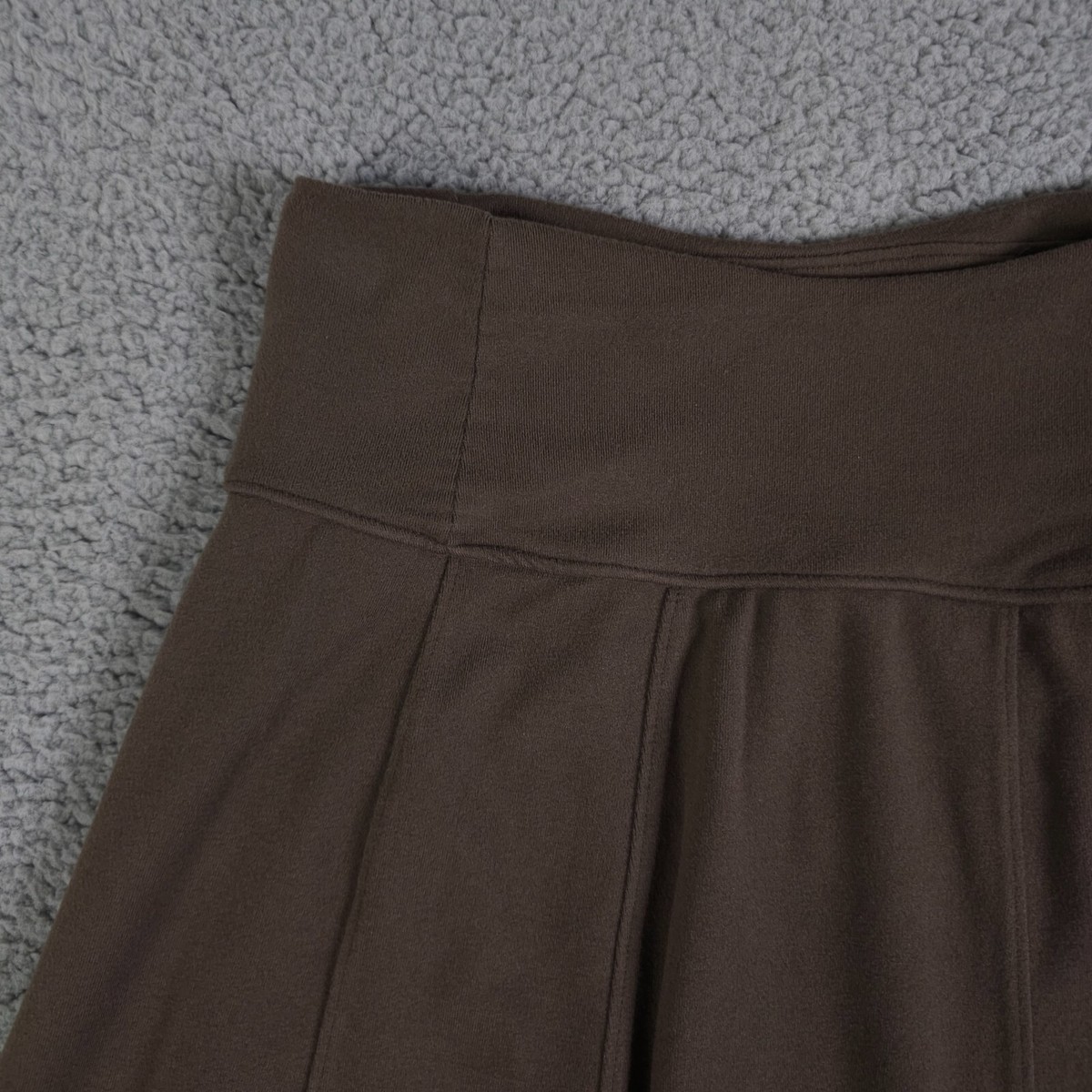Athleta Skirt Womens XXSP XXS Petite Brown Bodega Mini Zip Pocket A Line Stretch