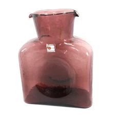 BLENKO AMETHYST DOUBLE SPOUT  WATER BOTTLE # 384