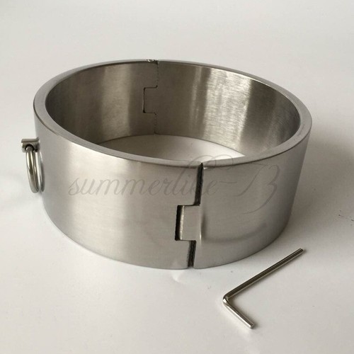 Stainless Steel High 6cm Neck Collar Restraint Slaves Collar Couples Cangue New - Bild 9 von 12