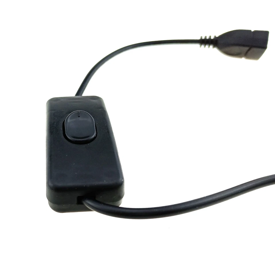 USB Extension Cable Female to Male Power On Off Switch PC Fan LED Strip 5V Wire - Image 2 of 4