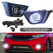 Led Drl Fog Lights Halo Angel Eye Cob Switch Wire Kit M For Honda 2015 2016 2017 Led Drl Fog Lights Halo Angel Eye Cob Switch Wire Kit M For Honda 2015 2016 2017