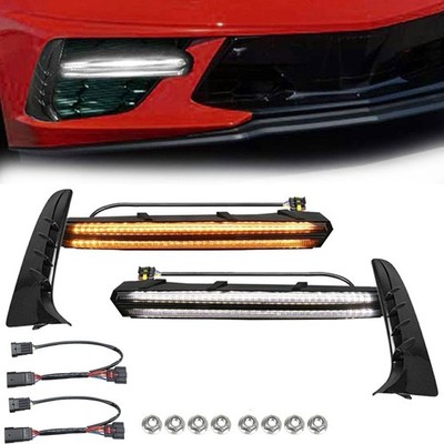 LED Grill Bezel Light Bar DRL For Corvette C8 Stingray Z51 2020-2025 1LT 2LT 3LT