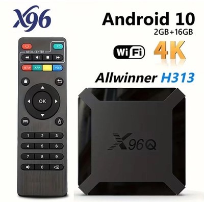 Allwinner H313 X96Q Android TV Box - 2GB RAM 16GB ROM Quad-Core 64bit Wifi 4K
