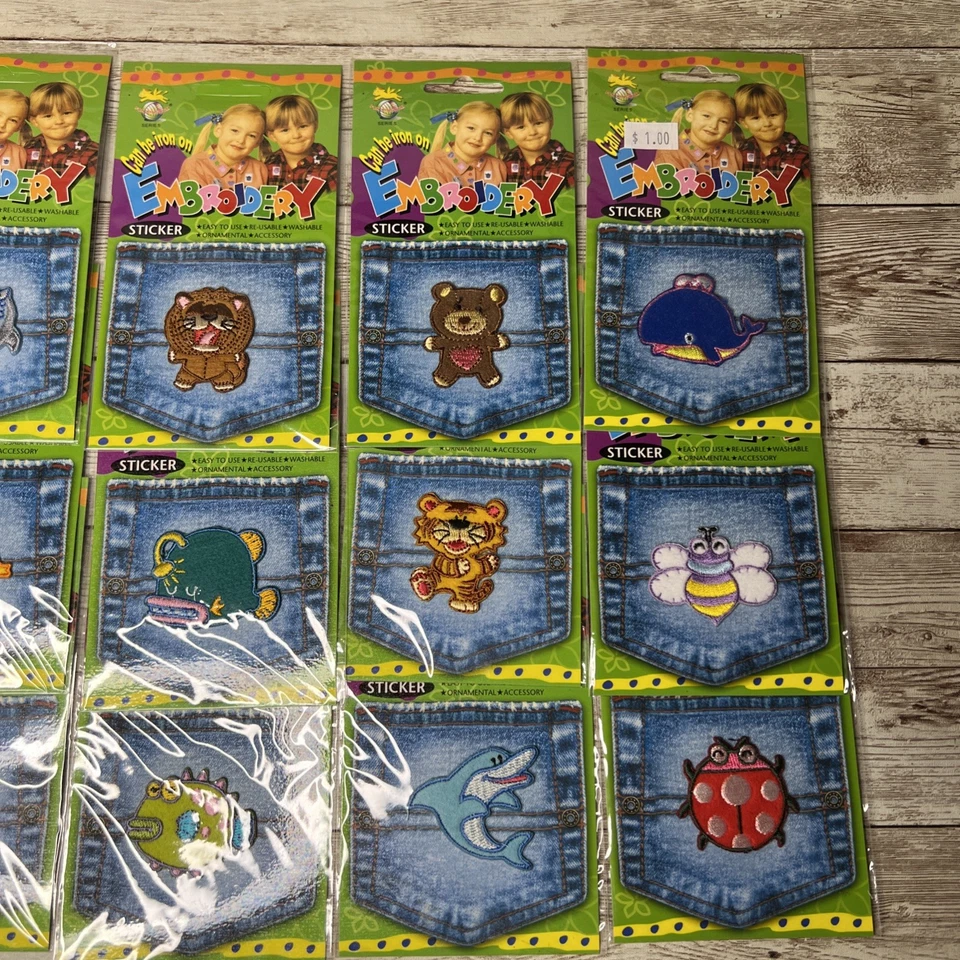 Lot of 15 Embroidery Patches - Iron On - Fun Kingdom Series - Kids Animals - Image 2 of 4