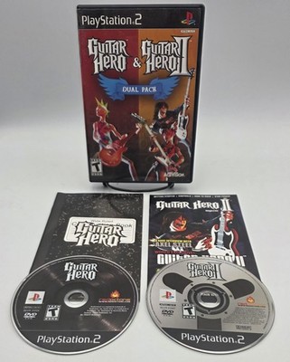 Guitar Hero & Guitar Hero II Dual Pack (Sony PlayStation 2 / PS2, 2007) Complete