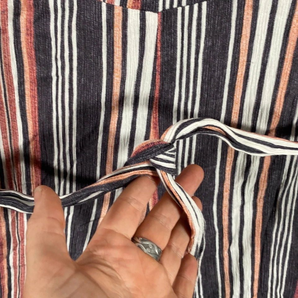 City Chic Jumpsuit Womens 2XL Plus Pink White Wide Leg Striped Romper Coastal - image 4 of 4